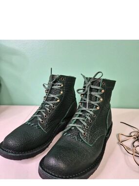 JK Boots Raptor Ghost Boot mens size 11.5 3E green bison leather